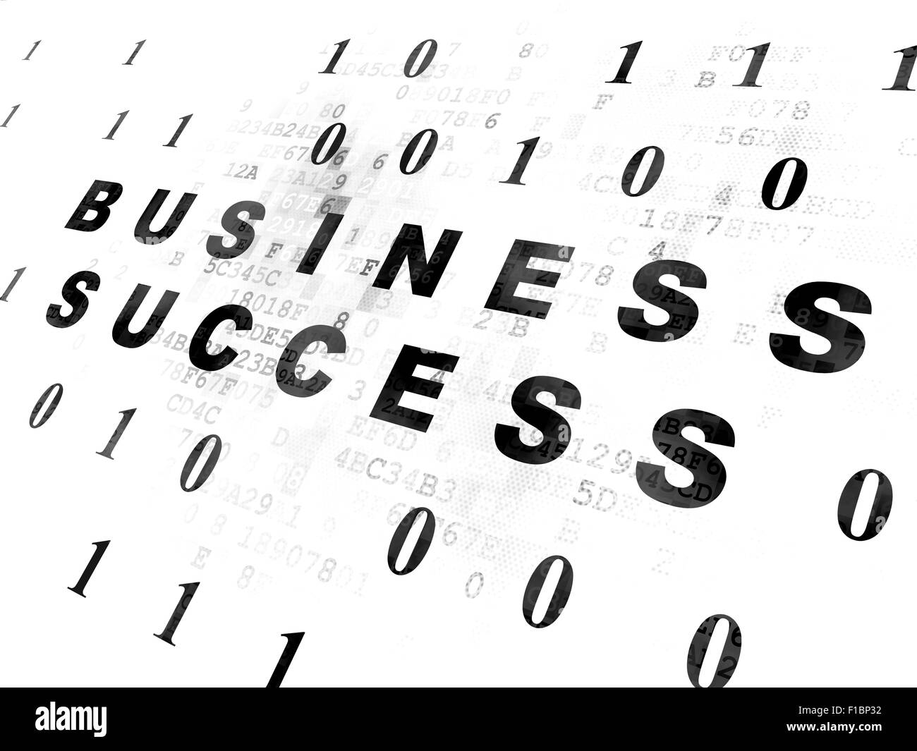 Finance concept: Business Success on Digital background Stock Photo