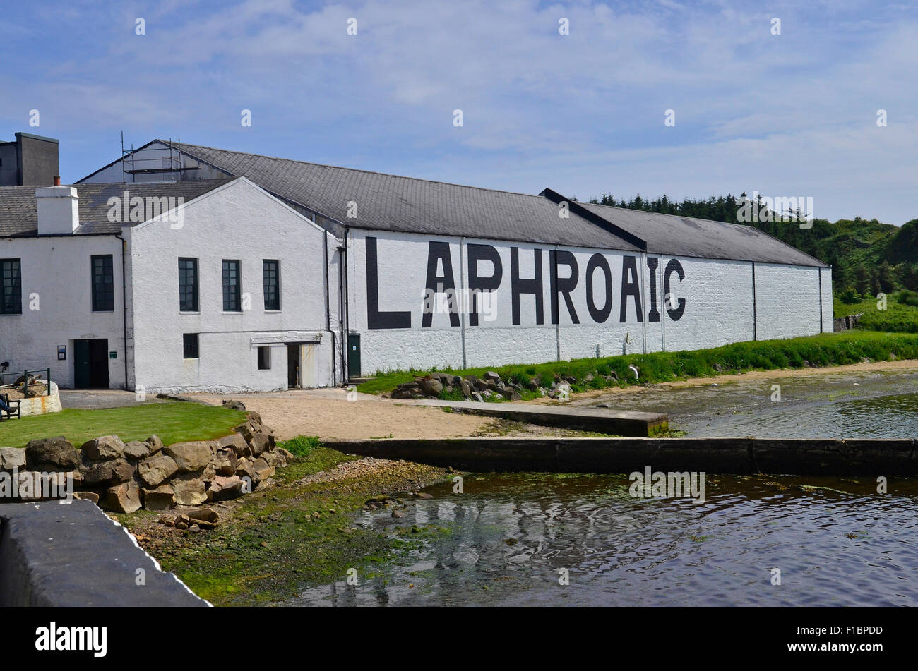 Laphroaig Whisky Distillery, Isle of Islay, Scotland, UK Stock Photo