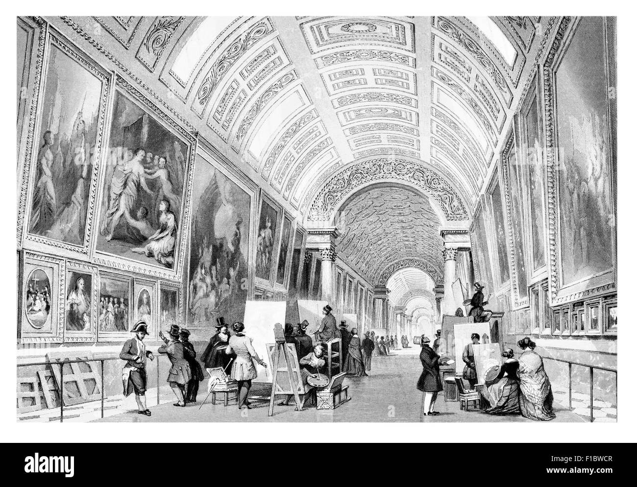 Louvre bw Black and White Stock Photos & Images Alamy
