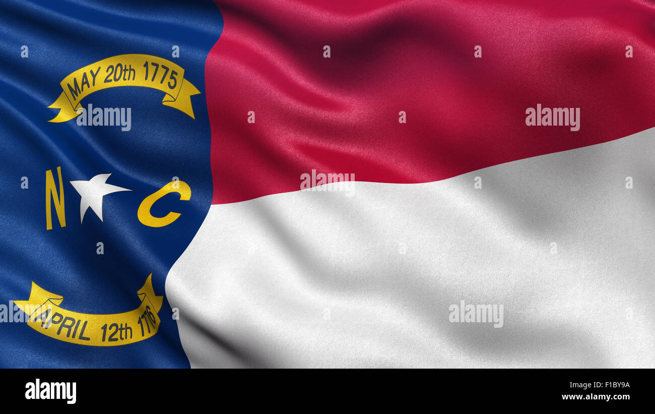 US state flag of North Carolina Stock Photo - Alamy