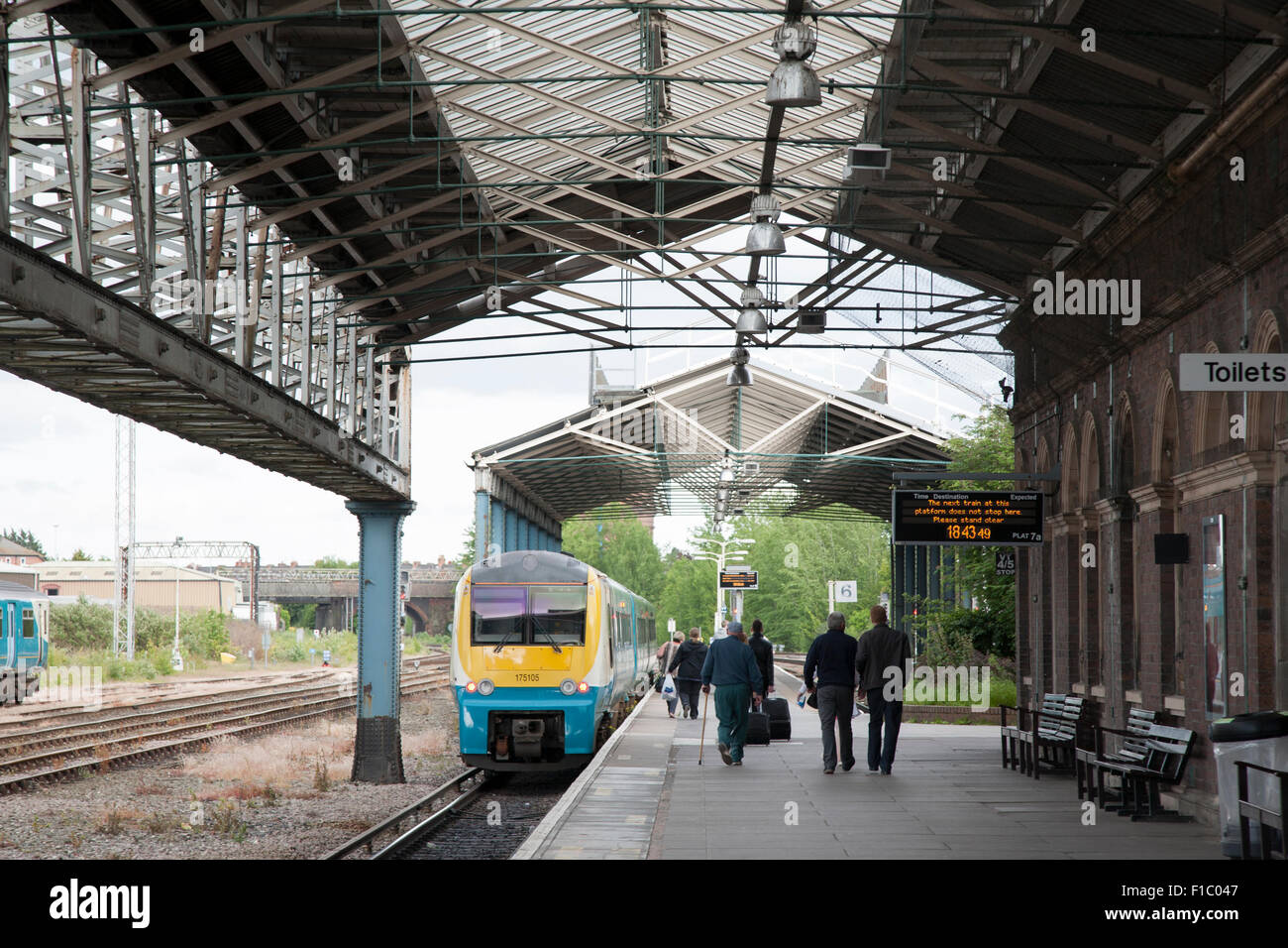 Arriva Train in Chester Station, England, UK Stock Photo Alamy