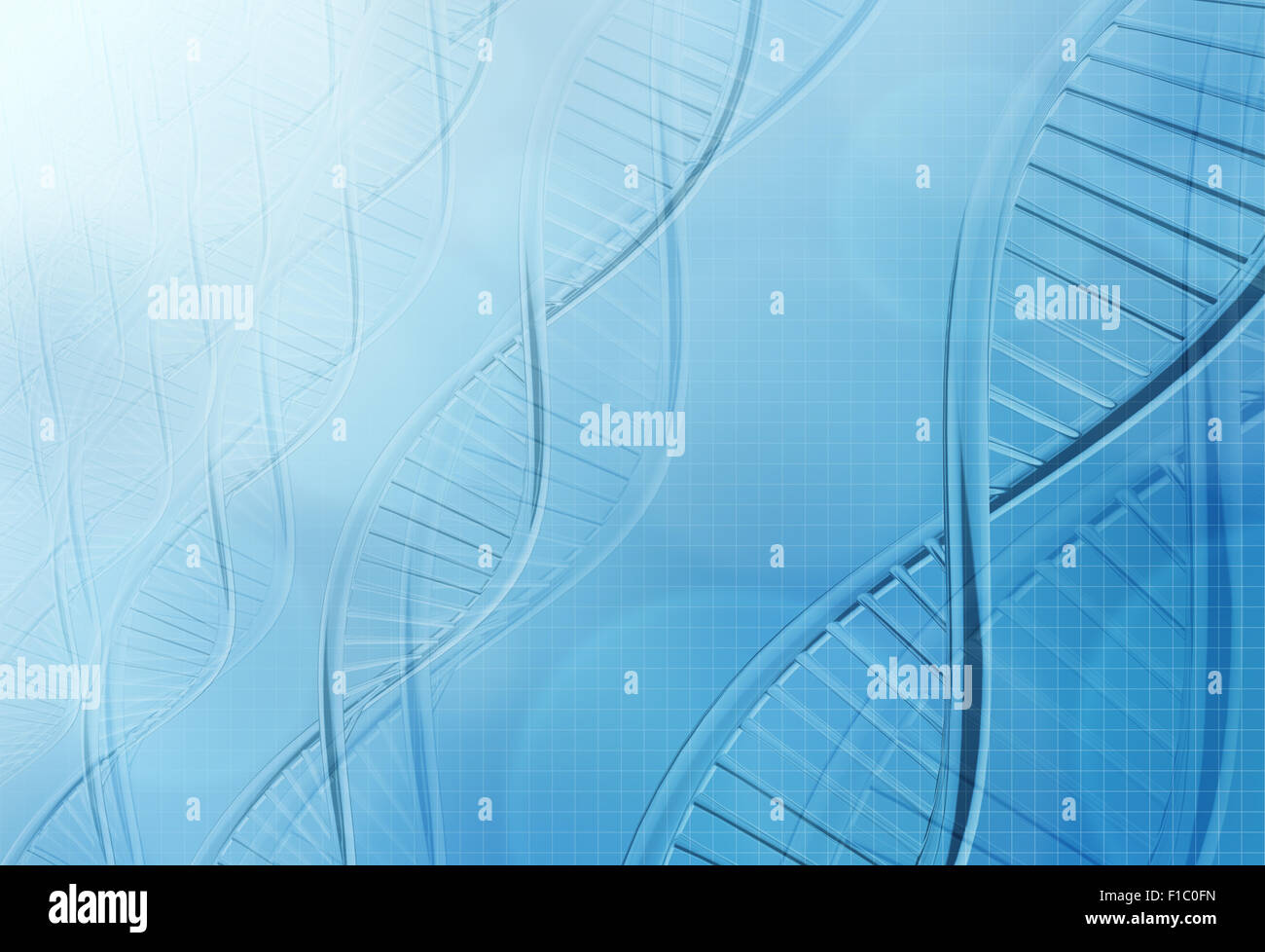 Abstract molecules medical blue background Stock Photo - Alamy
