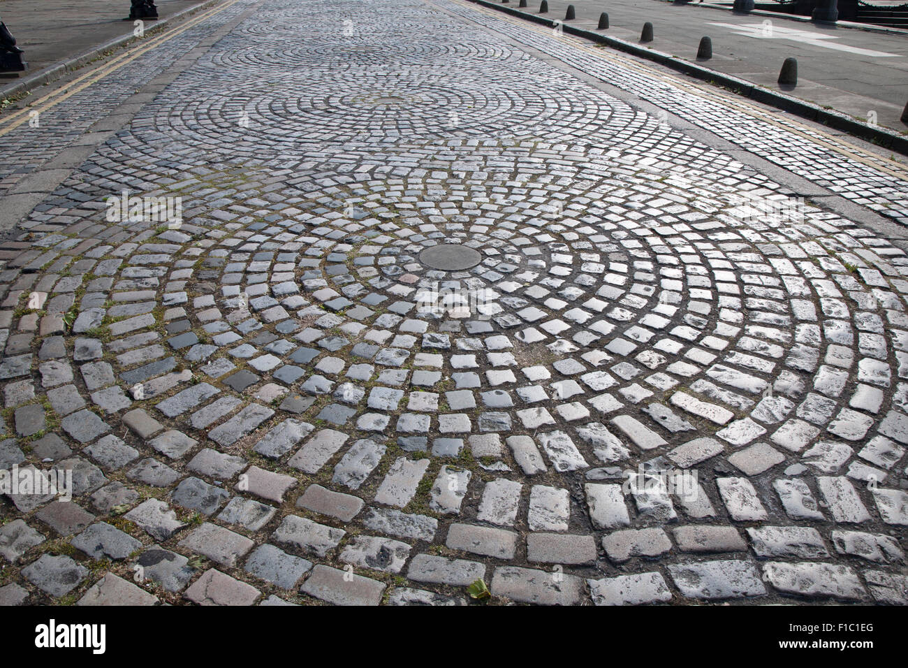 Cobbled Stones in Street, Liverpool; England; UK Stock Photo - Alamy