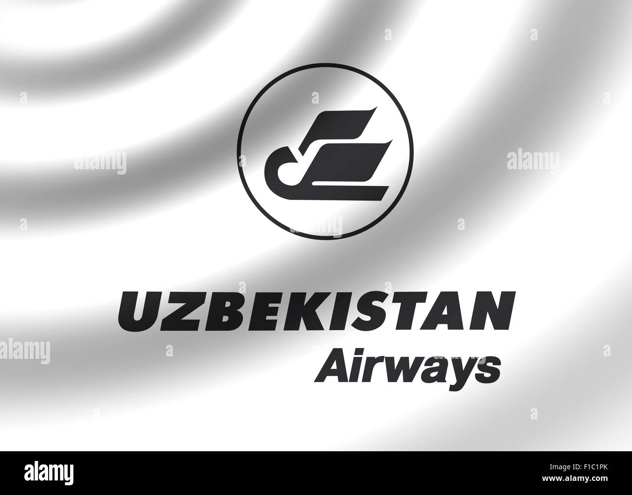 Uzbekistan Airways logo icon flag symbol emblem sign Stock Photo