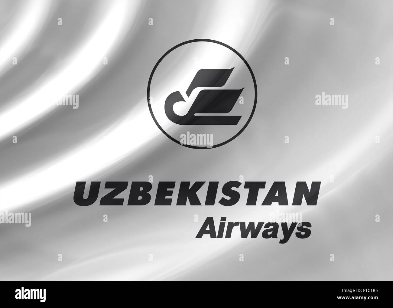 Uzbekistan Airways logo icon flag symbol emblem sign Stock Photo