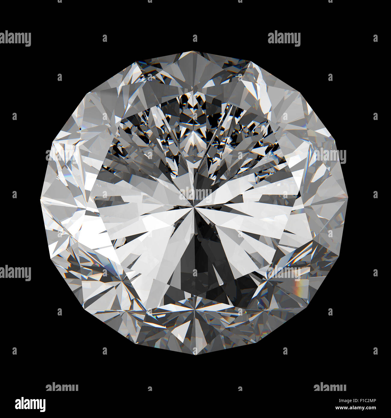 Diamonds isolated on white 3d model Stock Photo - Alamy