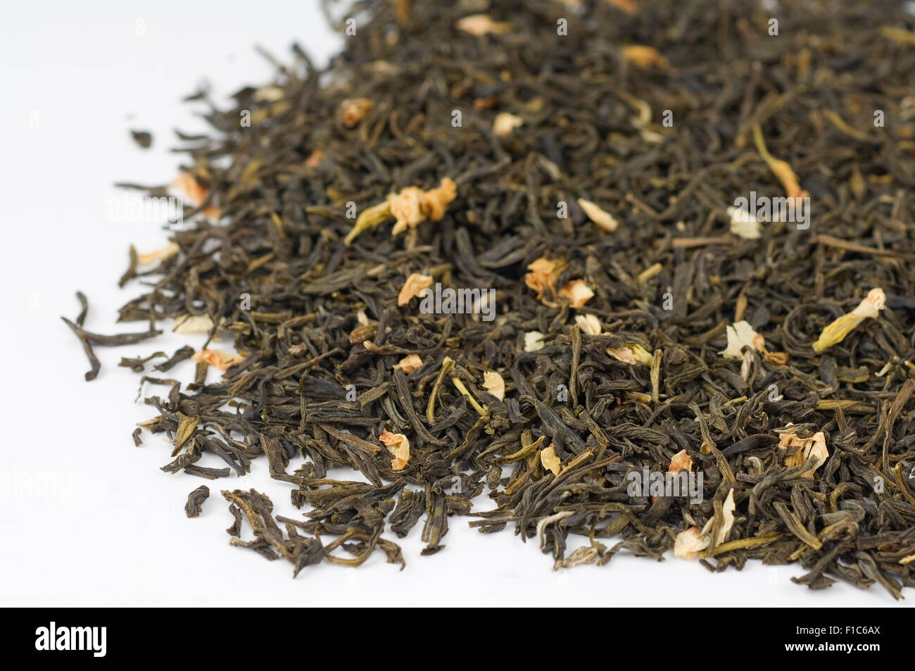 Jasmine with Flowers Loose Leaf Tea Drink Stock Photo Alamy