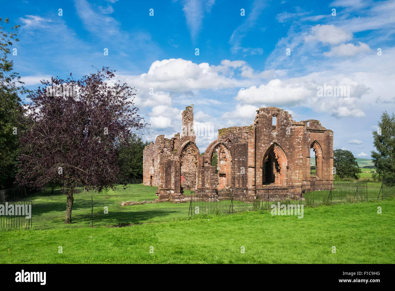 The ruins of Lincluden Collegiate Church Dumfries Scotland UK Stock