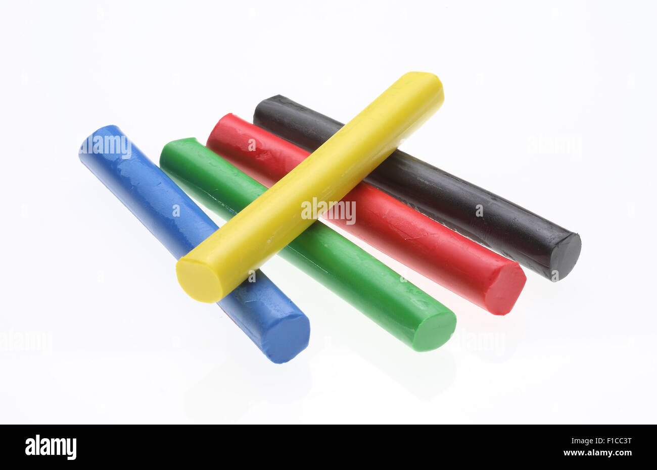 colorful Plasticine, Plasticine Toy on white ground Stock Photo