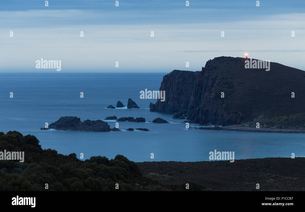 Cape Bruny & Lighthouse, Tasmania, Australia Stock Photo