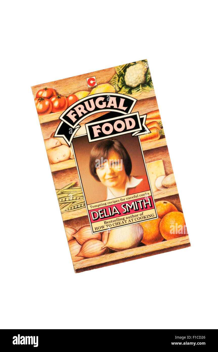 Original 1976 Coronet paperback edition of Frugal Food by Delia Smith. Stock Photo
