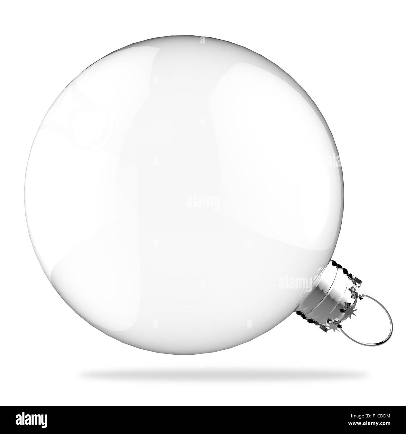 Christmas ball ornaments on white background Stock Photo Alamy