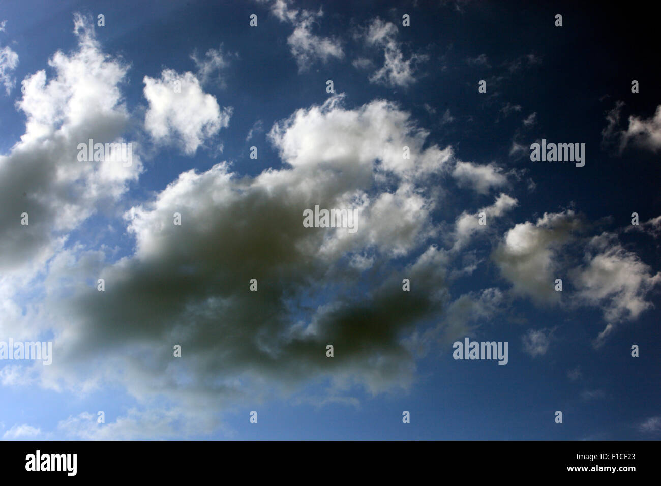 rain clouds in the sky Stock Photo