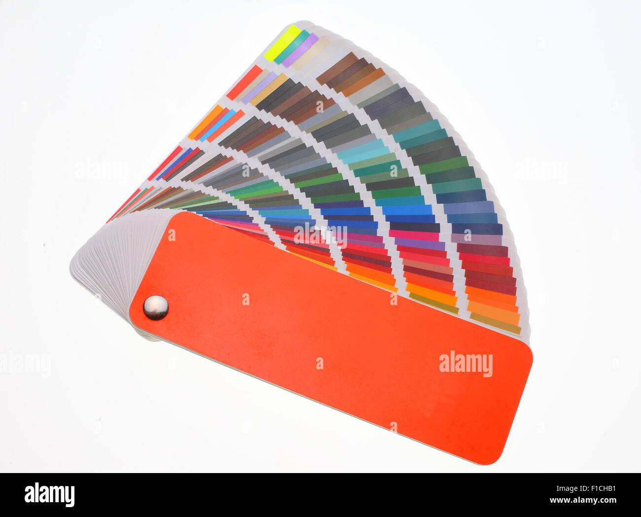 Color Samples, cards with color samples on white ground Stock Photo - Alamy