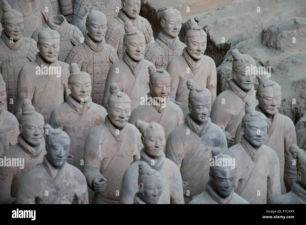 Terracotta warriors depicting the armies of Qin Shi Huang, the first ...