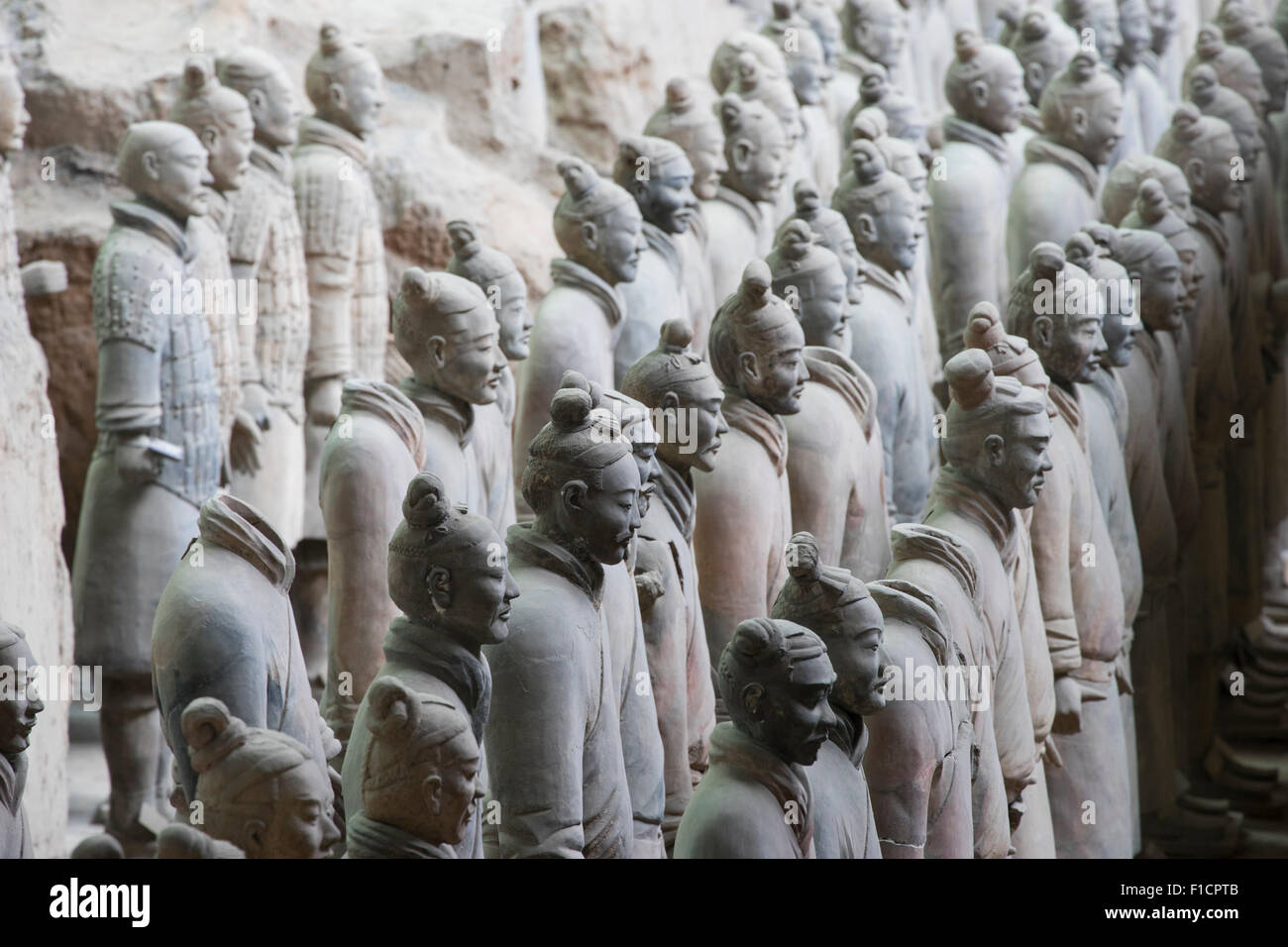 Terracotta warriors depicting the armies of Qin Shi Huang, the first ...