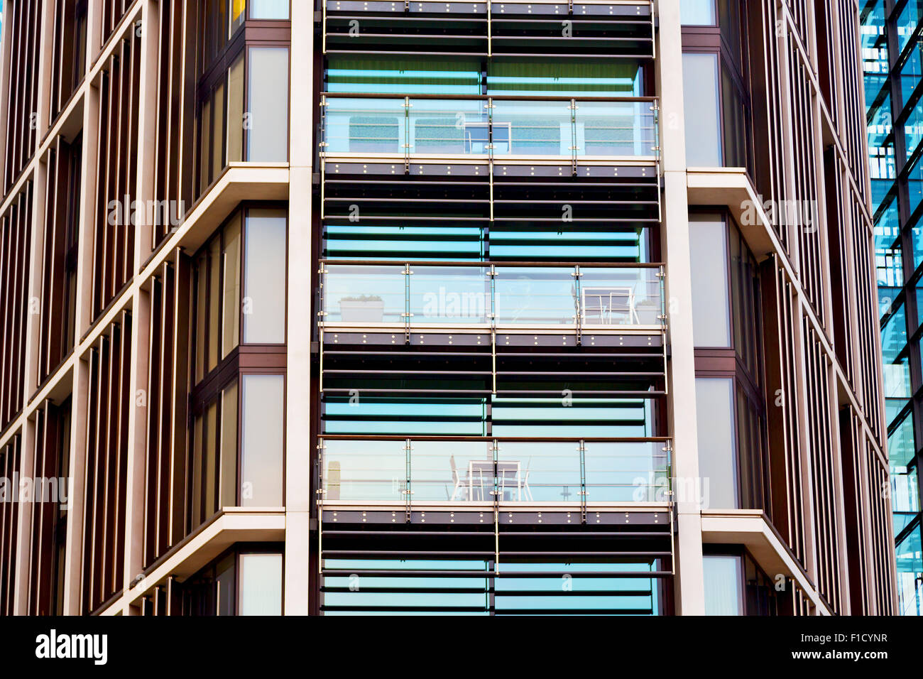 windows in the city of london home and office   skyscraper  building Stock Photo