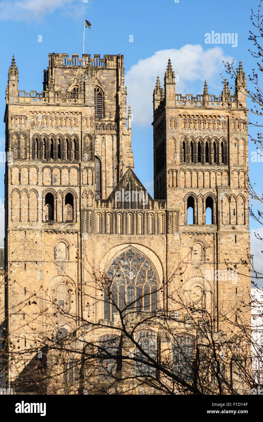 Durham Cathedral from the riverside, Durham, County Durham, England
