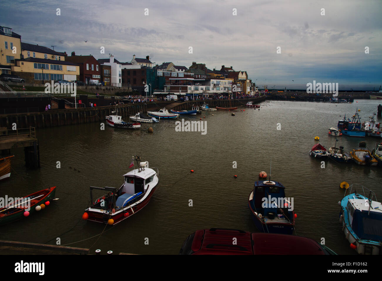 Northern view of Bridlington harbour Stock Photo Alamy