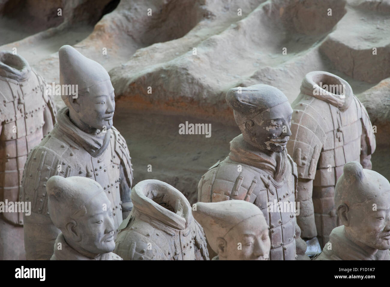 Terracotta warriors depicting the armies of Qin Shi Huang, the first ...