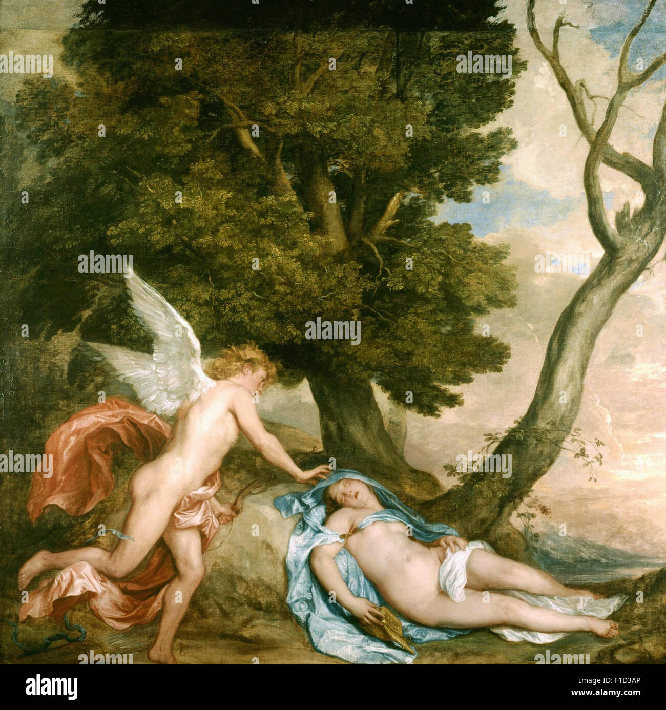 Anthony Van Dyck - Cupid and Psyche Stock Photo