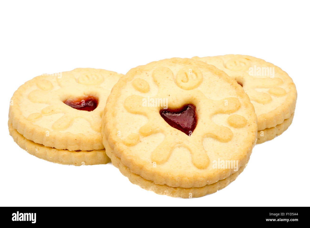 biscuits cut out or isolated on a white background, UK. Stock Photo