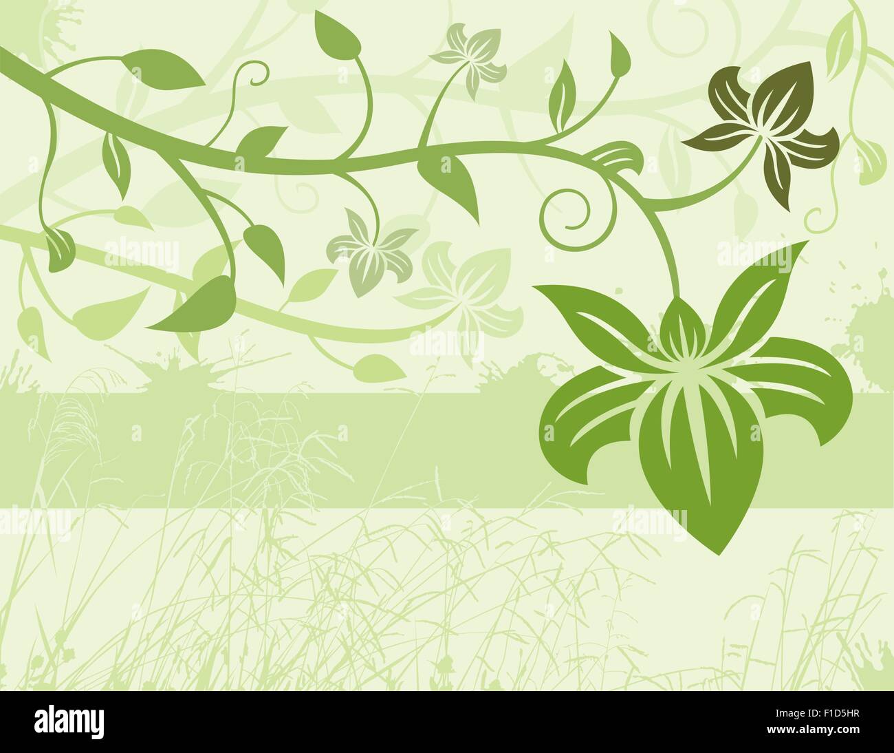 Green Floral Background Stock Vector Image & Art - Alamy