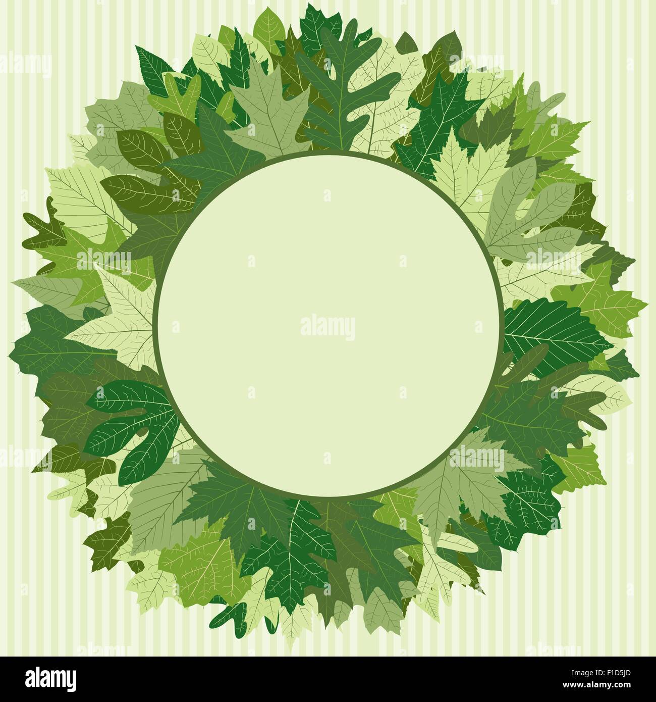 Green Leaf Wreath Stock Vector Image & Art - Alamy
