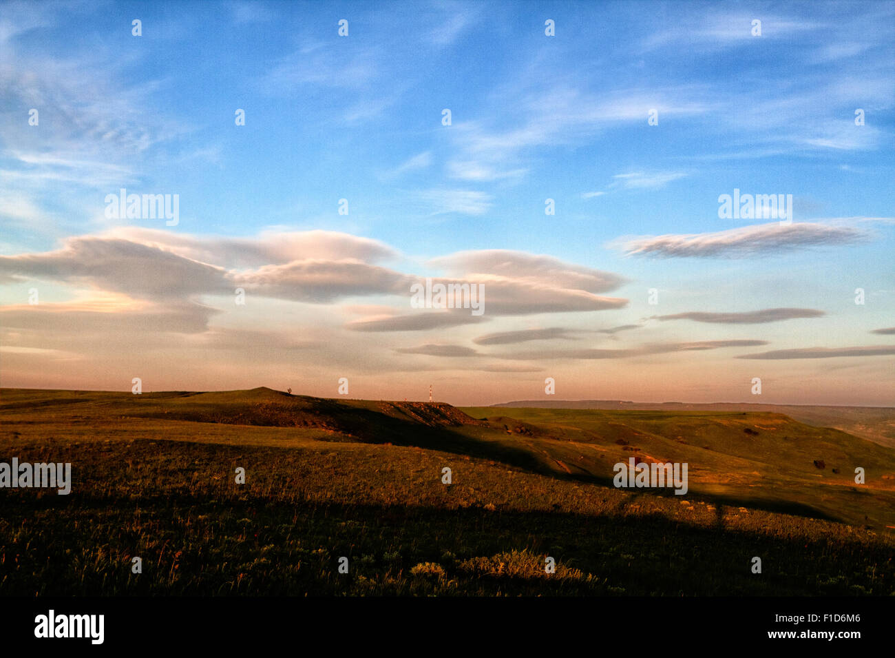 Spring landscape with Russian Caucasus green mountain Stock Photo - Alamy