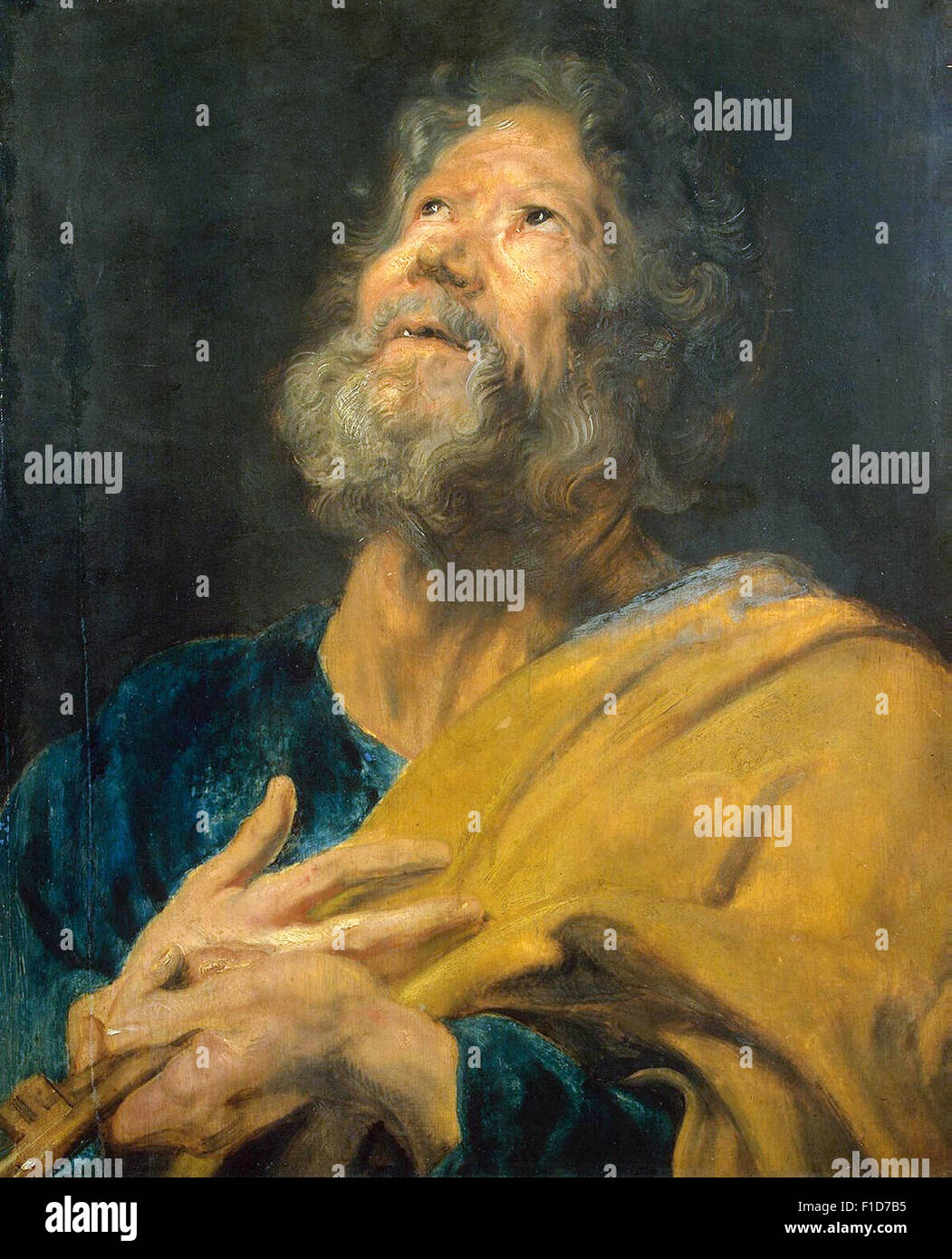 Anthony Van Dyck - Saint Peter Stock Photo