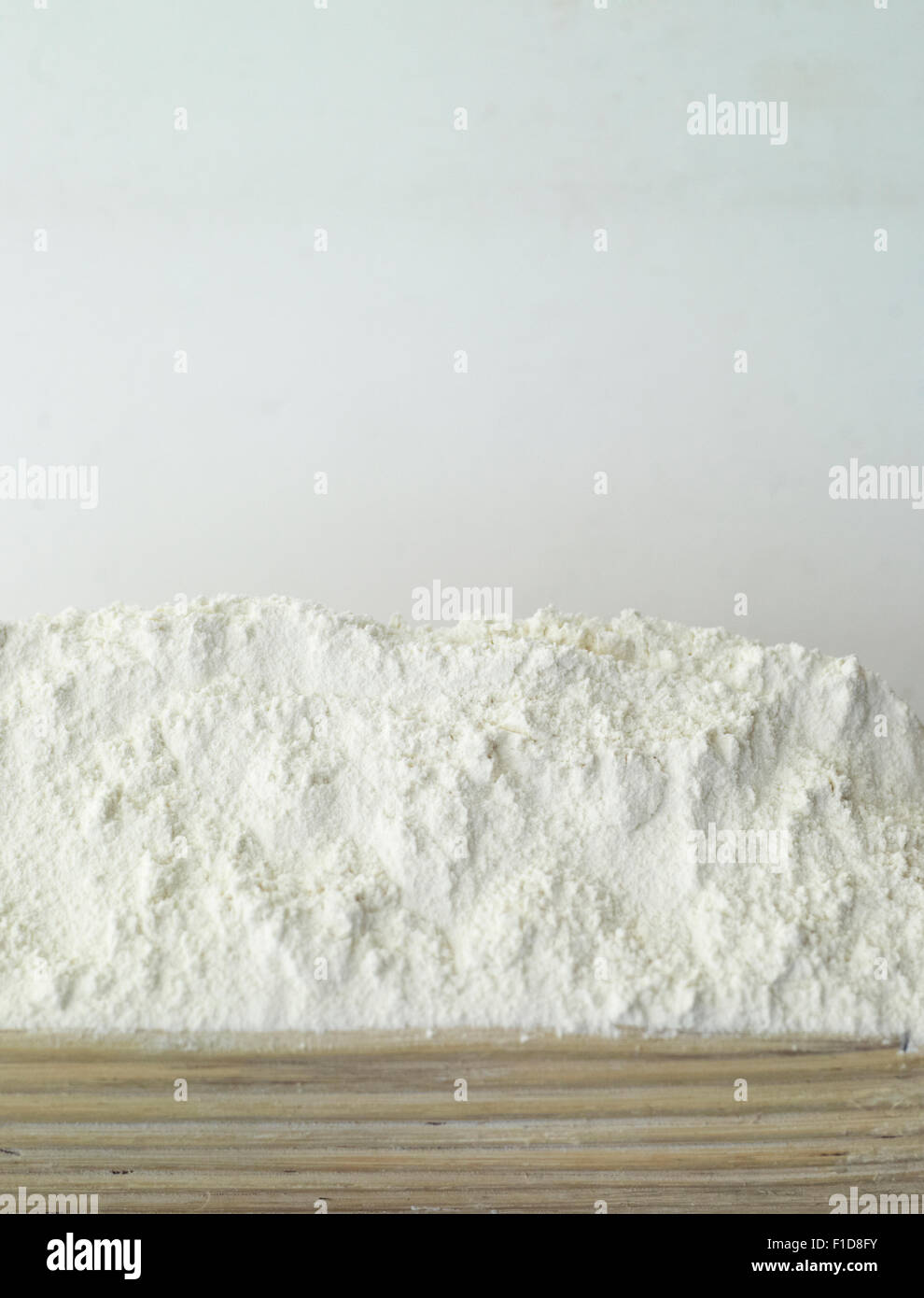 Bread flour in a basket Stock Photo