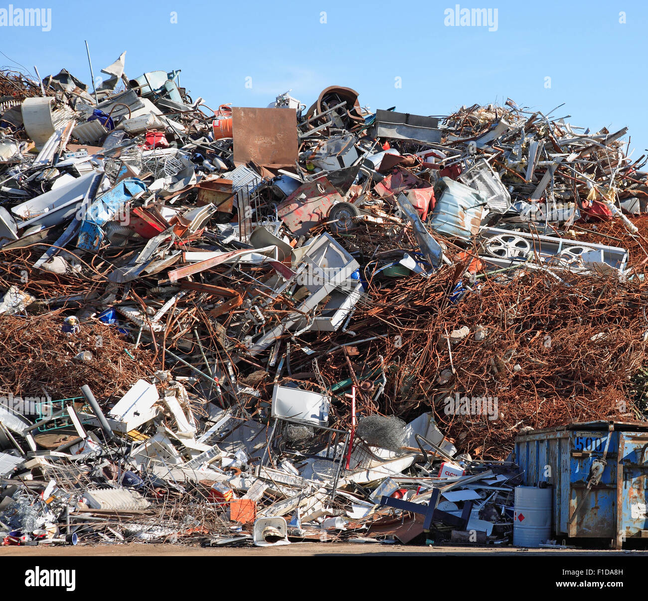 detail of a scrap yard Stock Photo