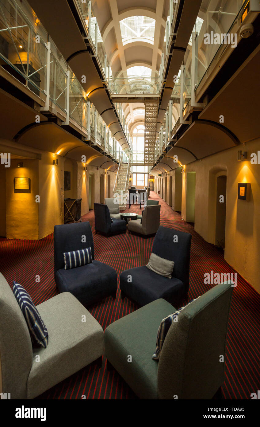 Formerly Oxford Prison now the thriving Malmaison Hotel Stock Photo