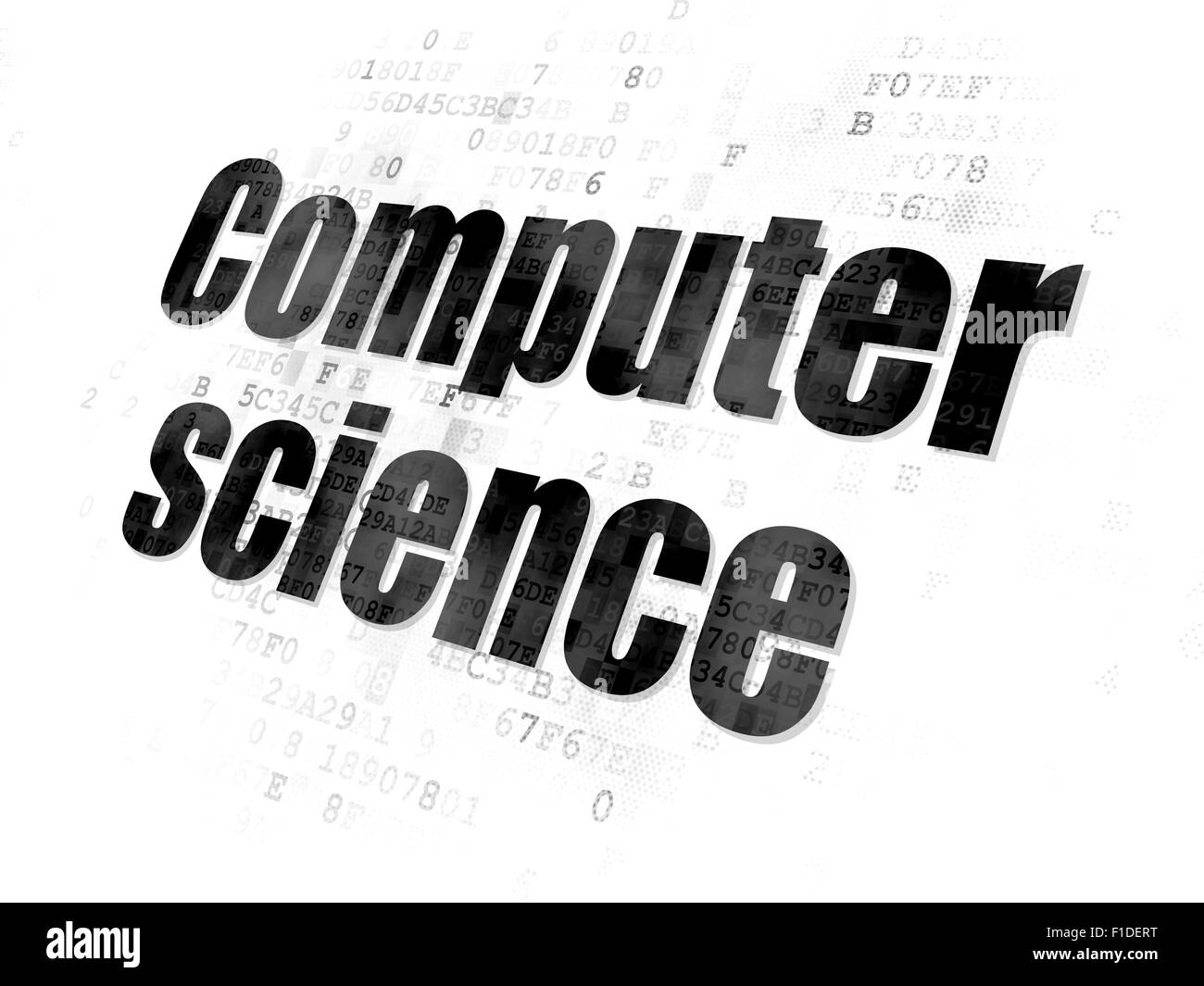 Science concept: Computer Science on Digital background Stock Photo