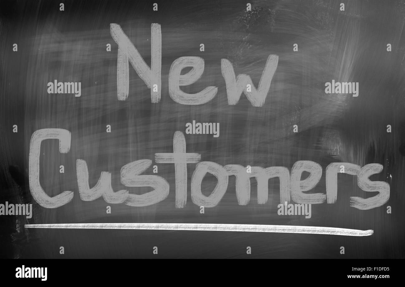 New Customers Concept Stock Photo