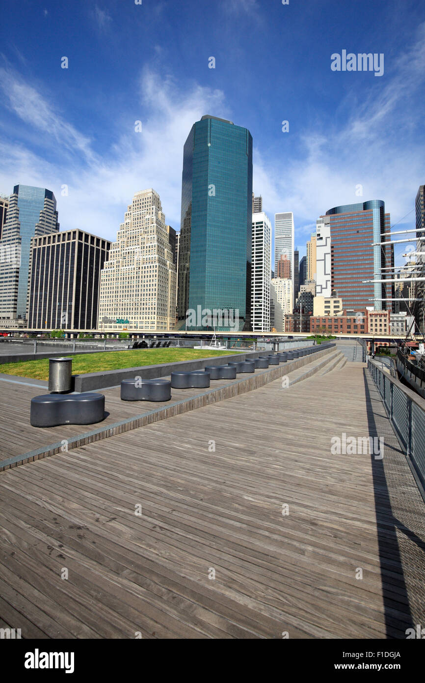 East River Esplanade Pier 15 New York City Stock Photo Alamy