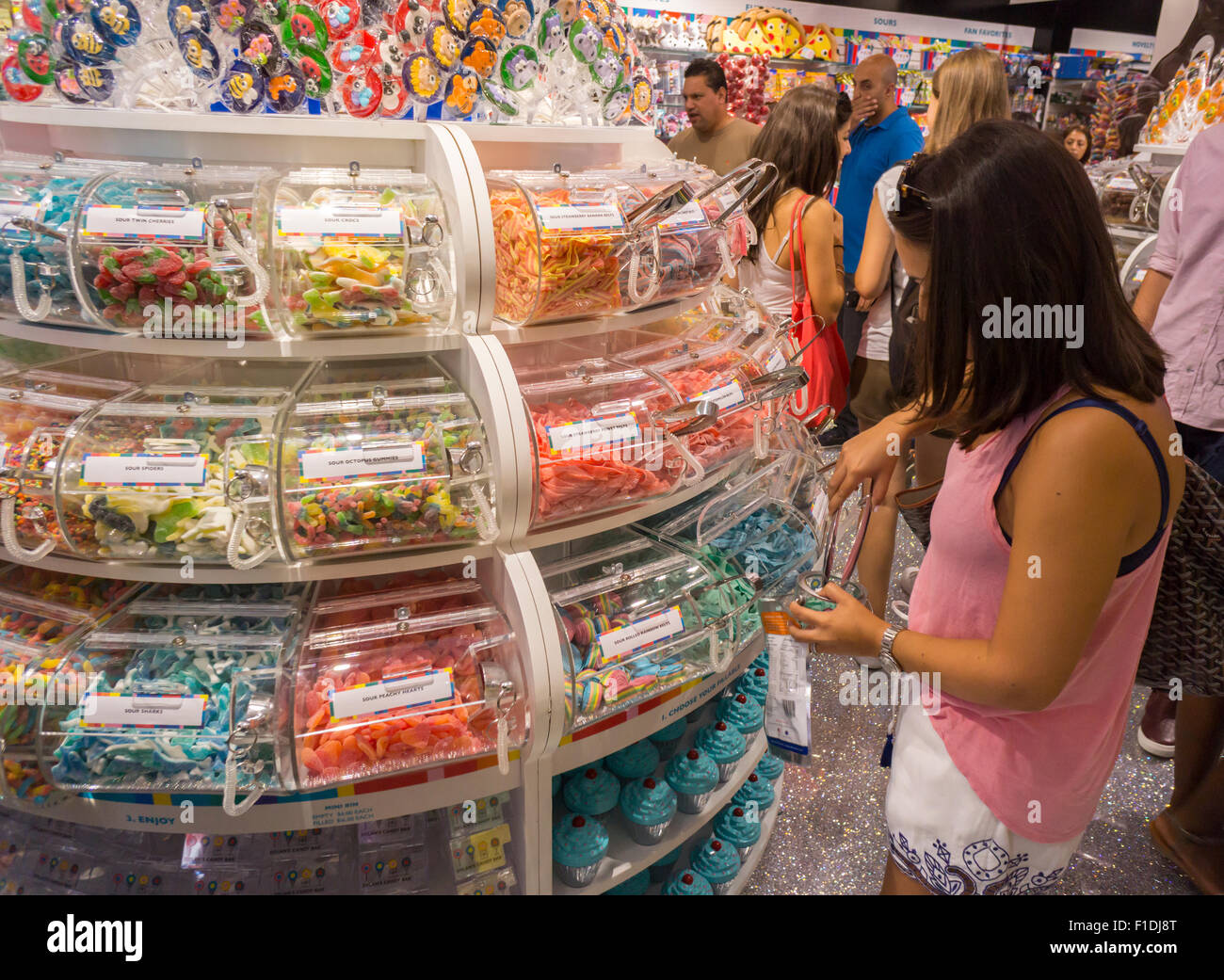 New York, USA. 1st September, 2015. Customers shop at the grand opening ...