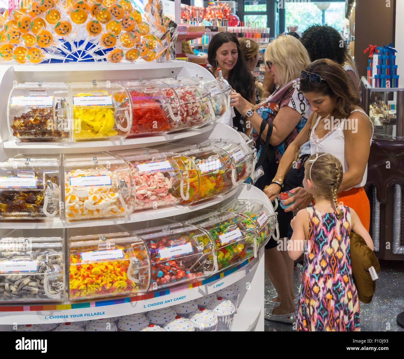New York, USA. 1st September, 2015. Customers shop at the grand opening ...