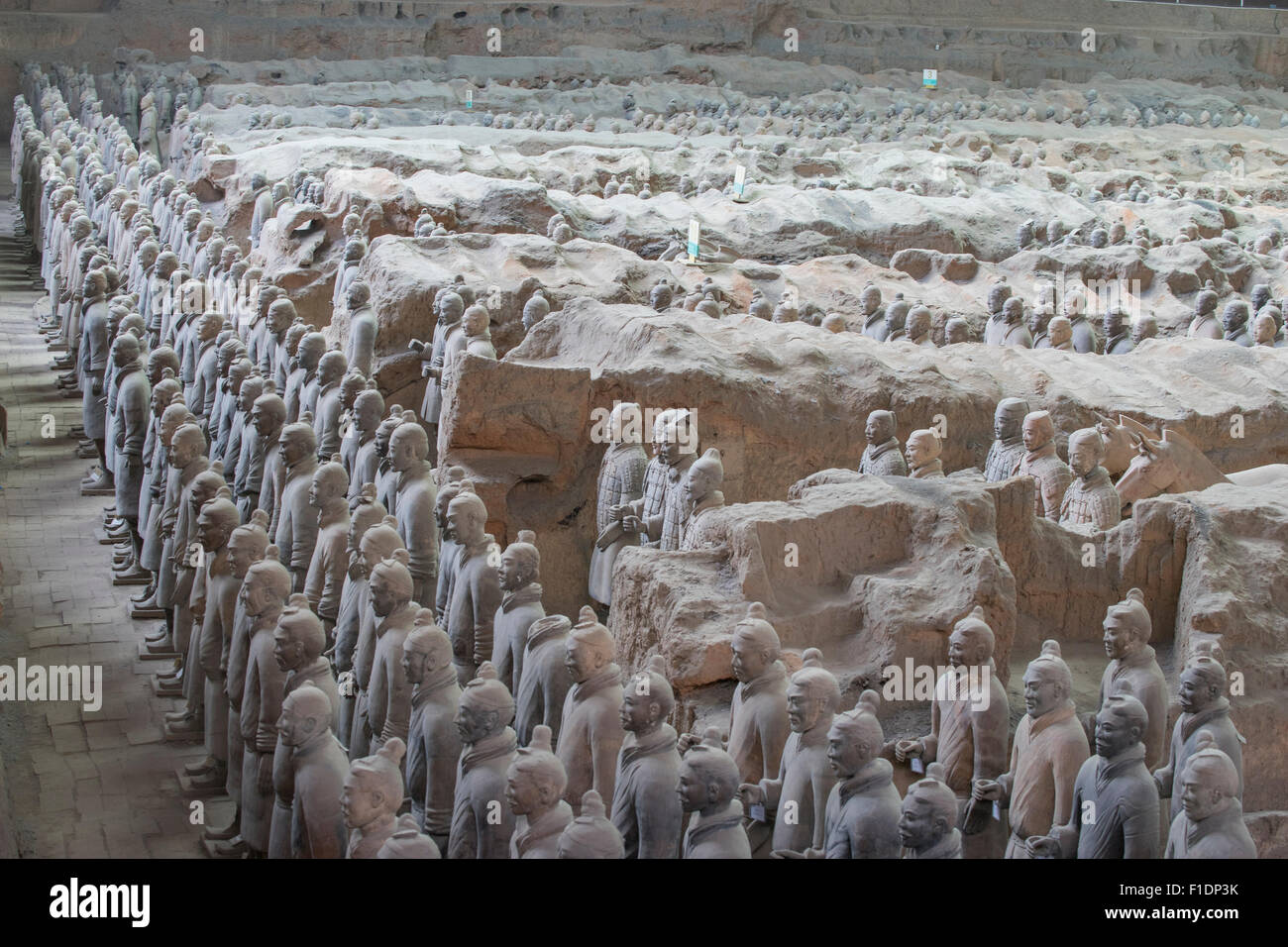 Terracotta warriors depicting the armies of Qin Shi Huang, the first ...