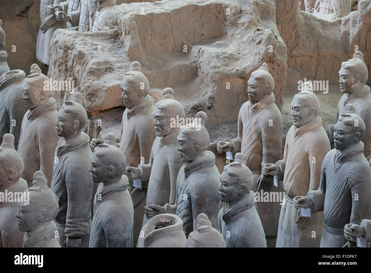 Terracotta warriors depicting the armies of Qin Shi Huang, the first ...