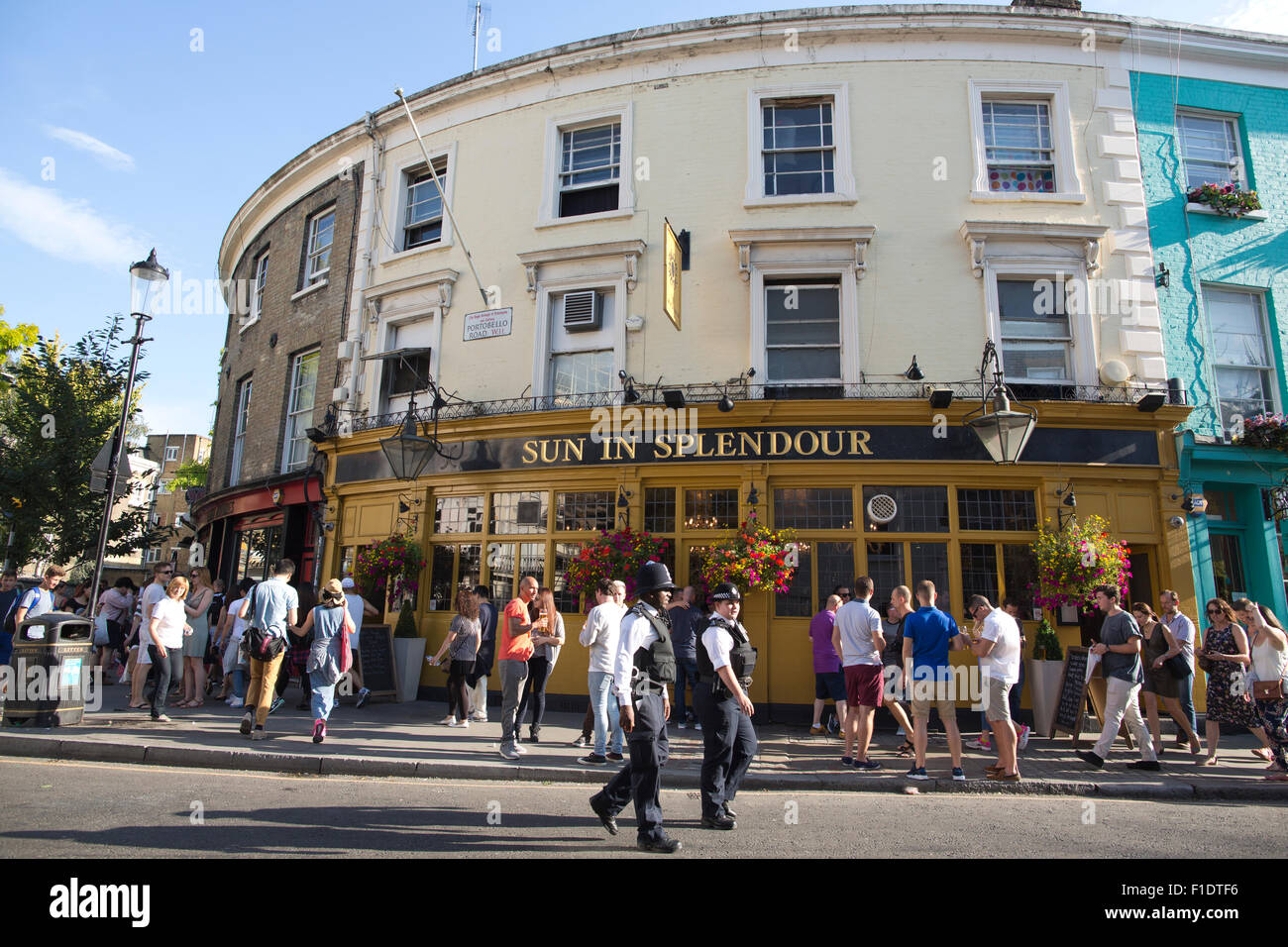 The Sun In Splendour pub, one of the oldest pubs in London, located on Portobello Road, Notting Hill, West London, England, UK Stock Photo