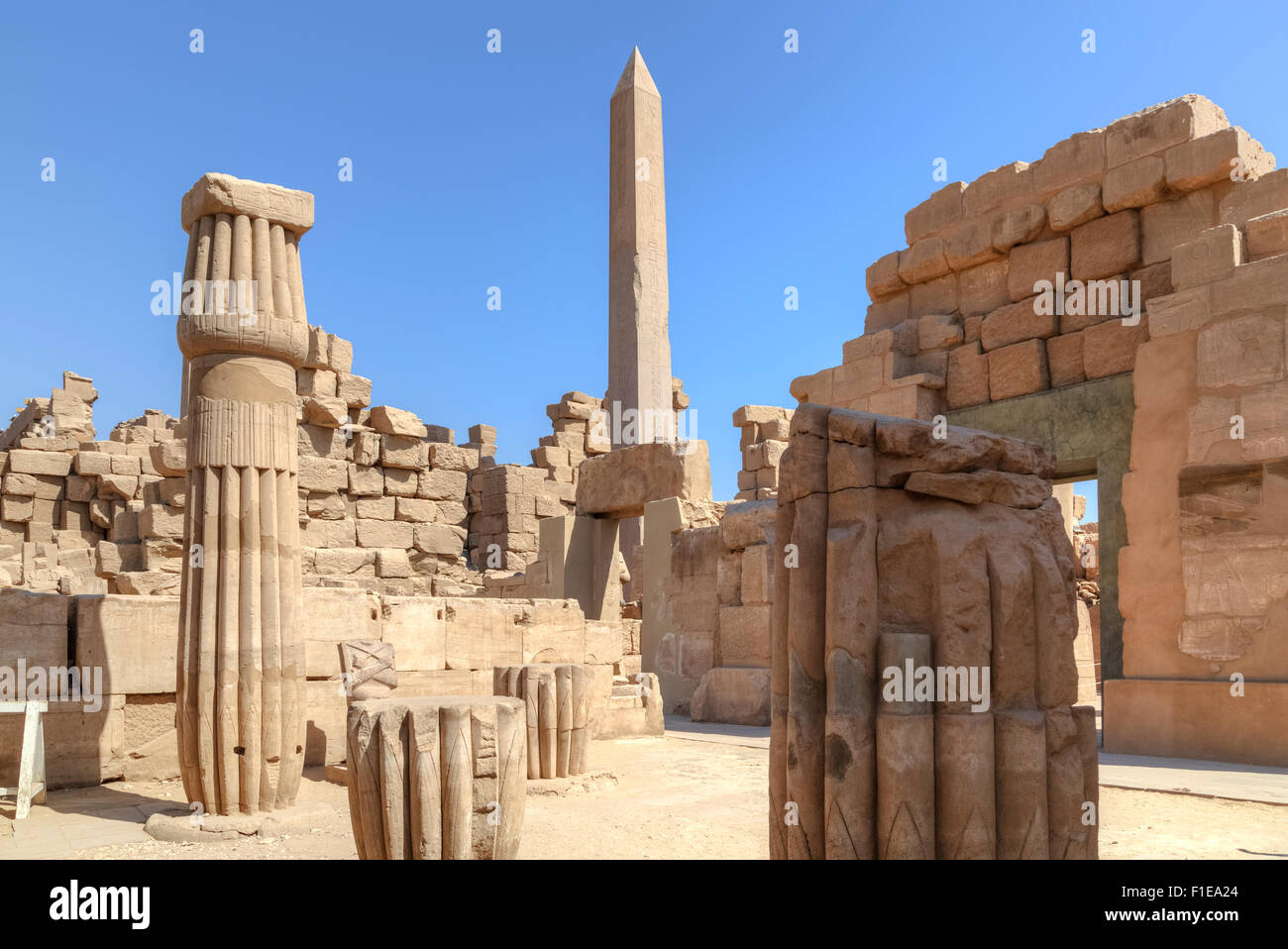 Karnak Temple, Luxor, Egypt, Africa Stock Photo