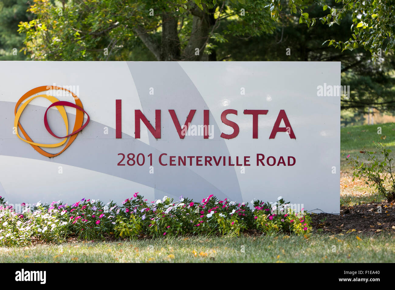 A logo sign outside of a facility occupied by Invista, a subsidiary of Koch  Industries, in Wilmington, Delaware on August 29, 20 Stock Photo - Alamy