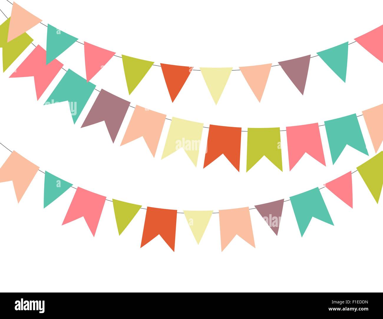 Party Background with Flags Vector Illustration Stock Vector Image ...