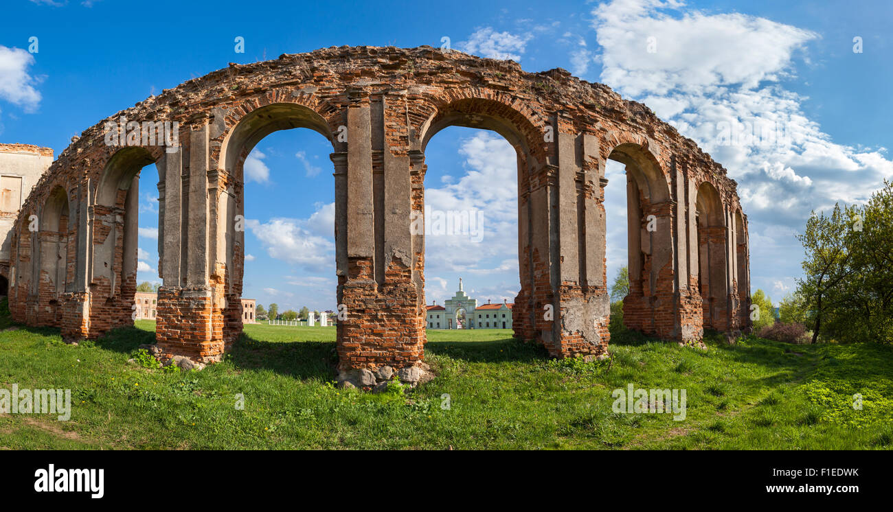 Detail of ruined castle Stock Photo Alamy