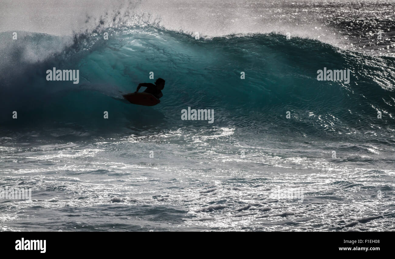 Body surfing in hawaii hi-res stock photography and images - Alamy