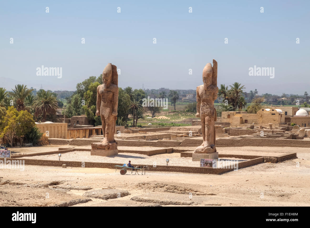 Mortuary Temple of Amenhotep III,  Luxor, Egypt, Africa Stock Photo