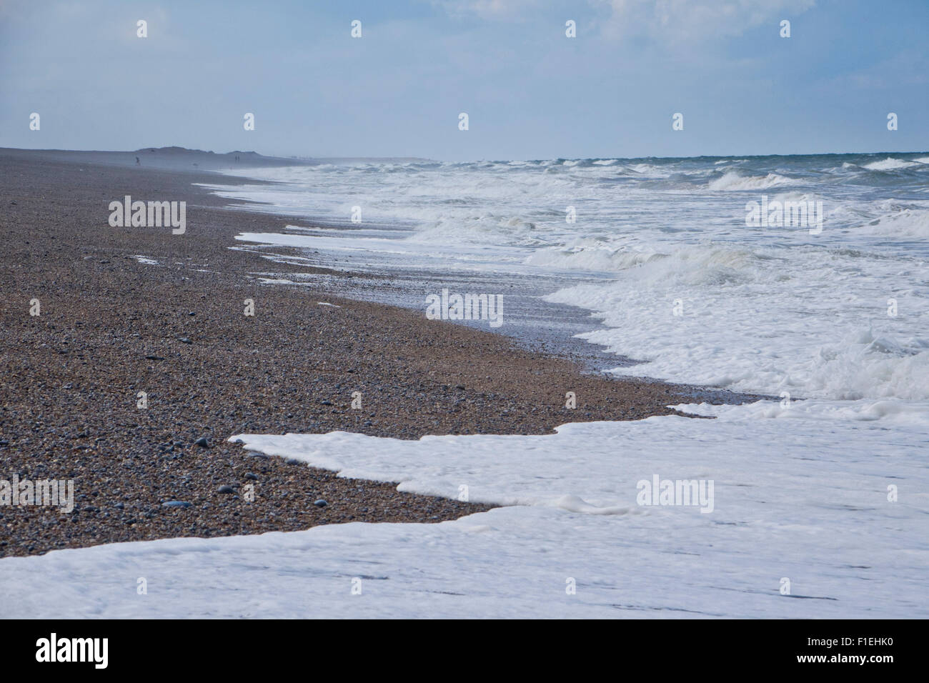Shingle Beach And Waves Stock Photo Alamy