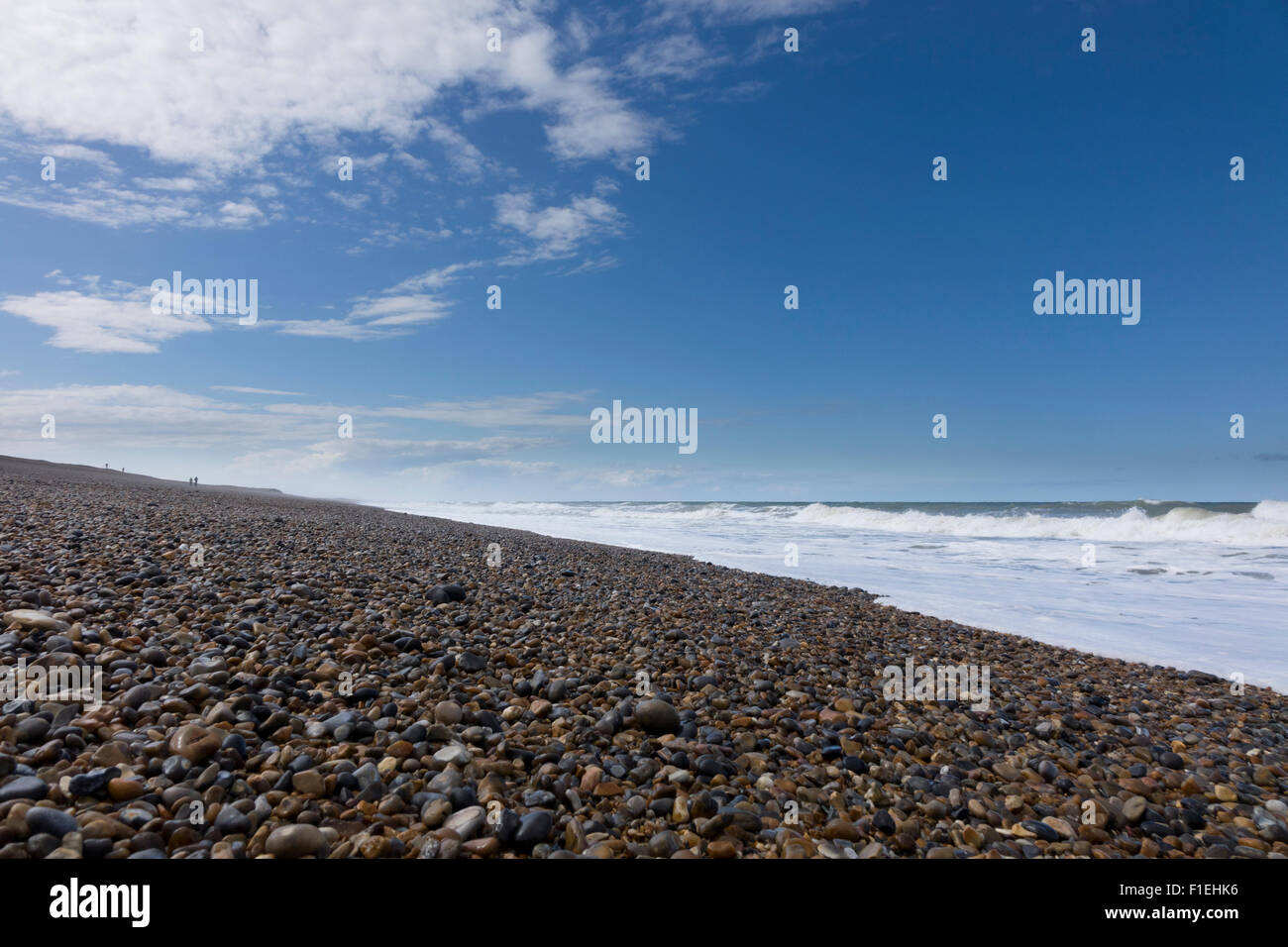 Shingle Beach And Waves Stock Photo Alamy