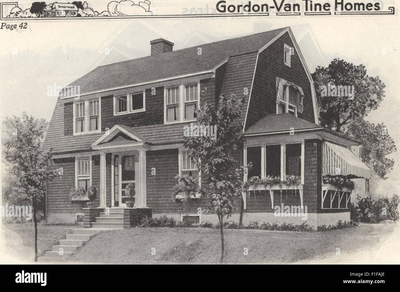 The 1921 GordonVan Tine homes catalog features premanufactured homes